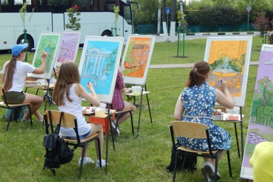 Пленэр учащихся художественного отделения