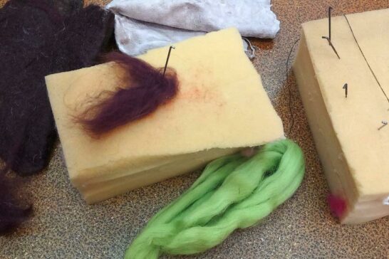 «Сибирская шишка» техника сухого и мокрого валяния.